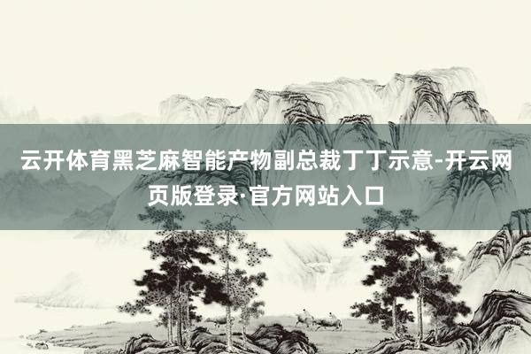 云开体育黑芝麻智能产物副总裁丁丁示意-开云网页版登录·官方网站入口
